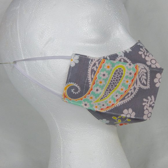 Beautiful Handmade Face Mask Girls 5-10yo. Floral - Picture 1 of 6